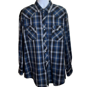 ROPER men’s western long sleeve shirt, snaps,  Size 3XL, good condition